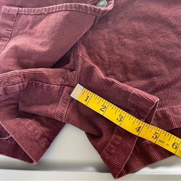 NWT American Eagle Women’s Size 12 Maroon Corduroy Short Mom Skort Preppy Fall - Picture 12 of 13